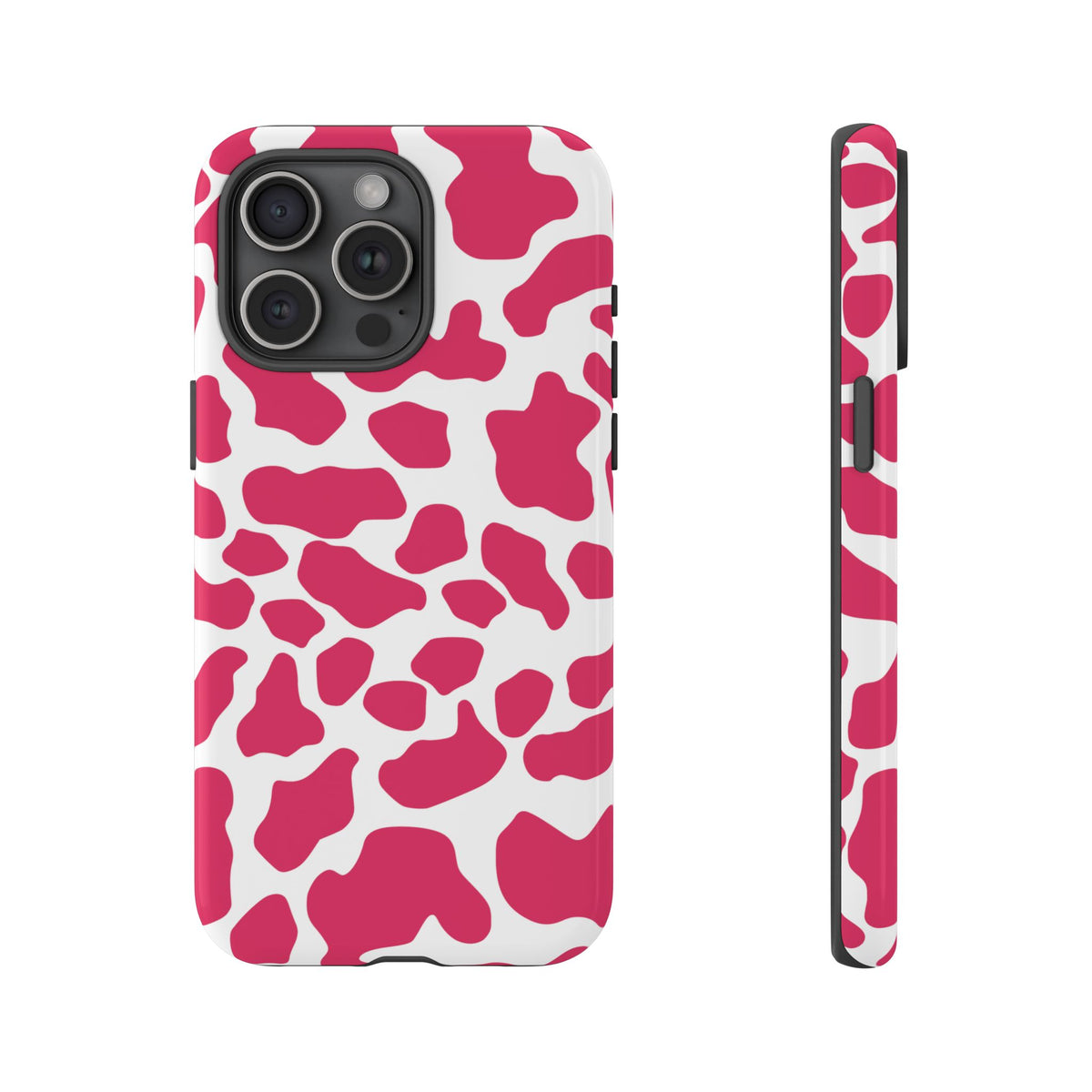 Pink Cow Print Phone Case Cover — Cute Tough Cases Protection