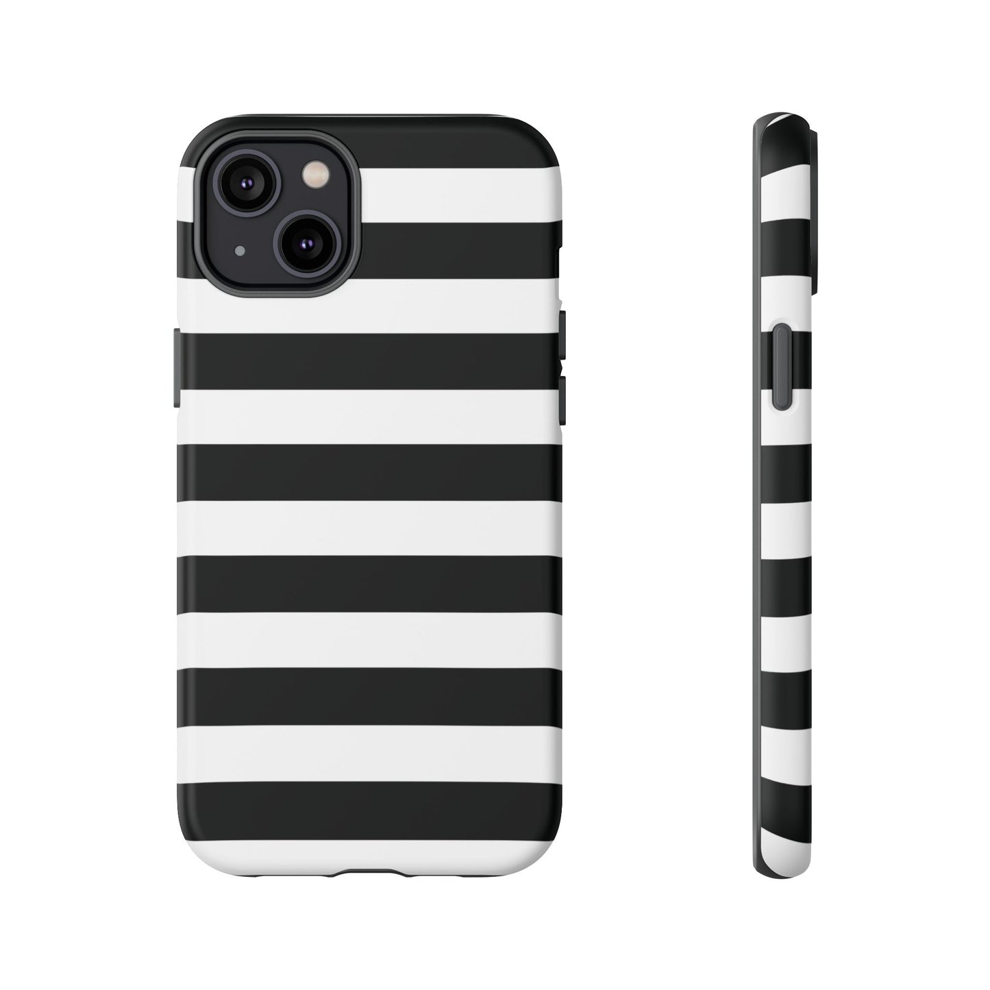 Black White Stripe  Phone Case for iPhone, Samsung S, Google Pixel Phones