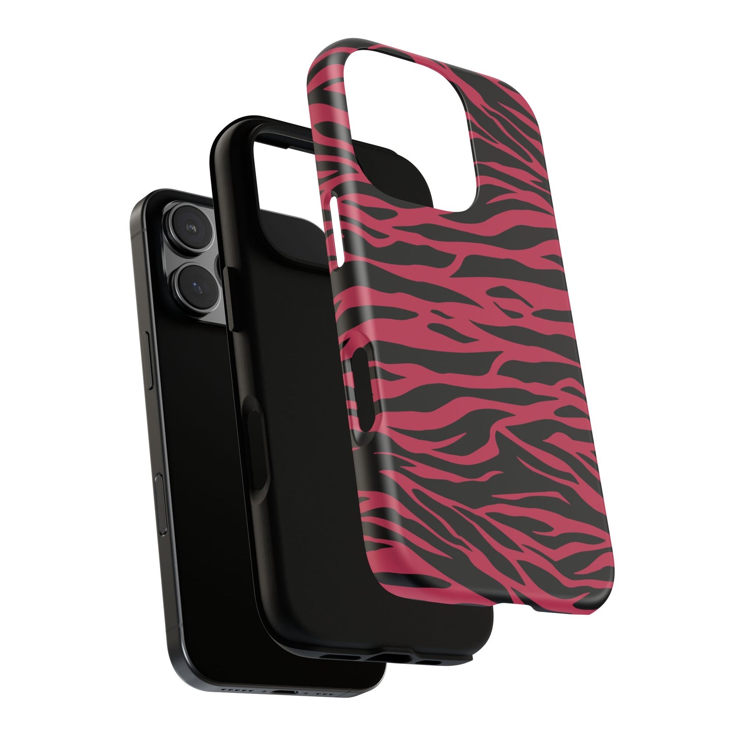 Magenta Wild Tiger Pattern Print Phone Case