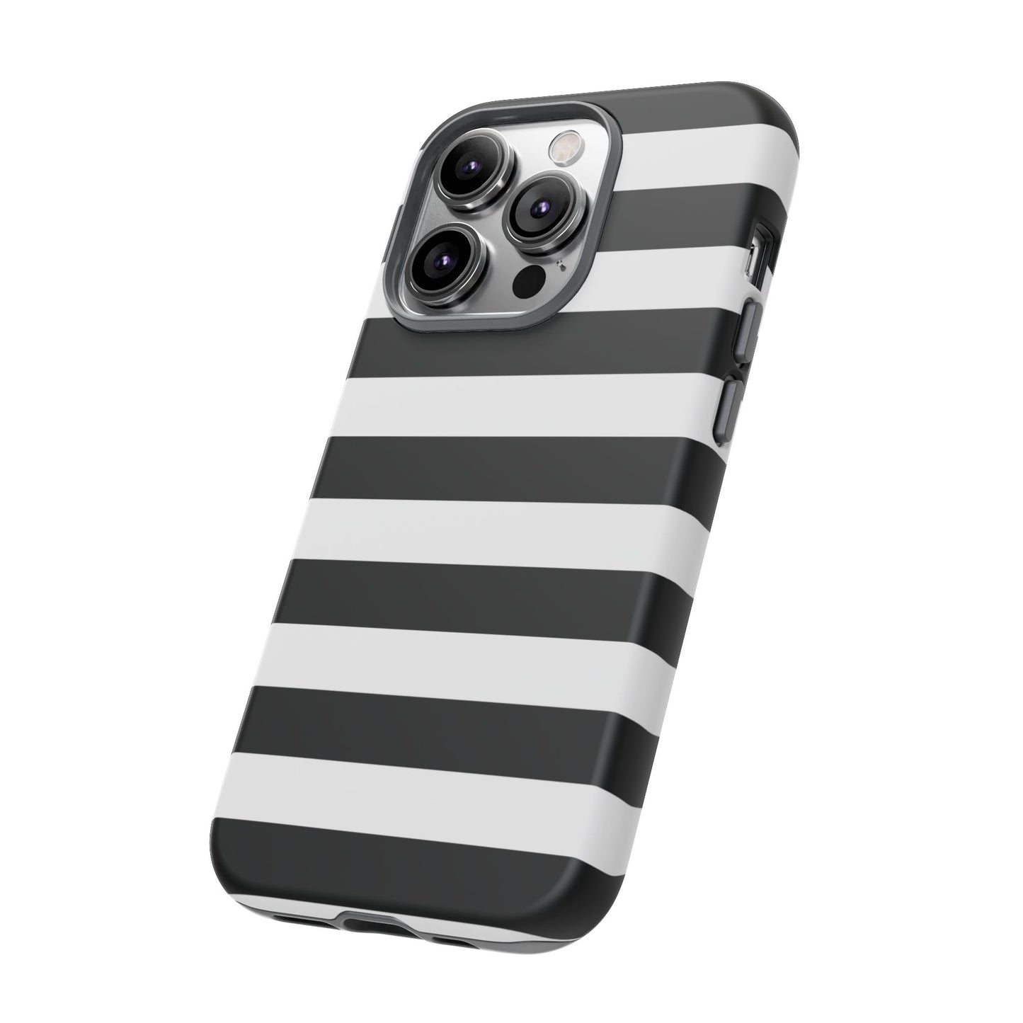 Black White Stripe  Phone Case for iPhone, Samsung S, Google Pixel Phones
