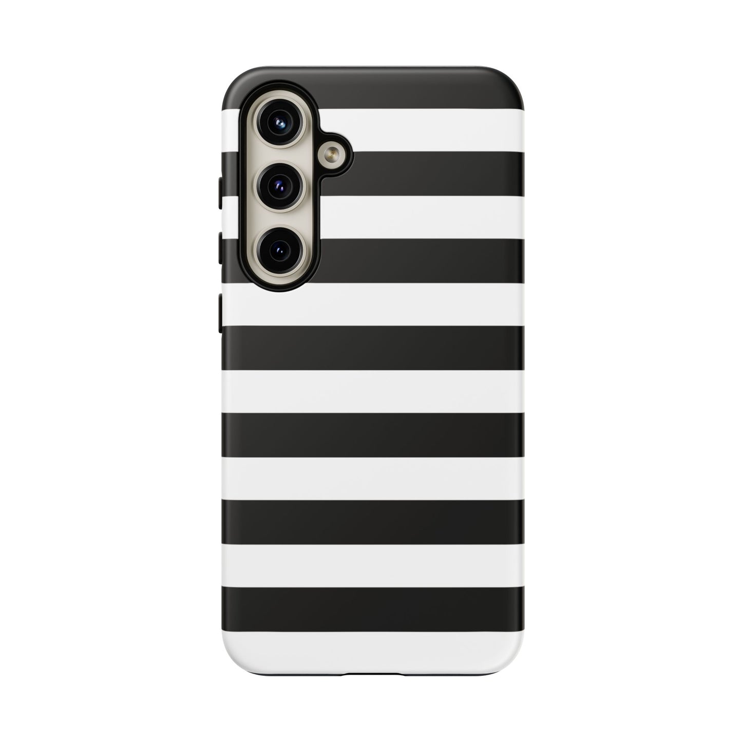 Black White Stripe  Phone Case for iPhone, Samsung S, Google Pixel Phones