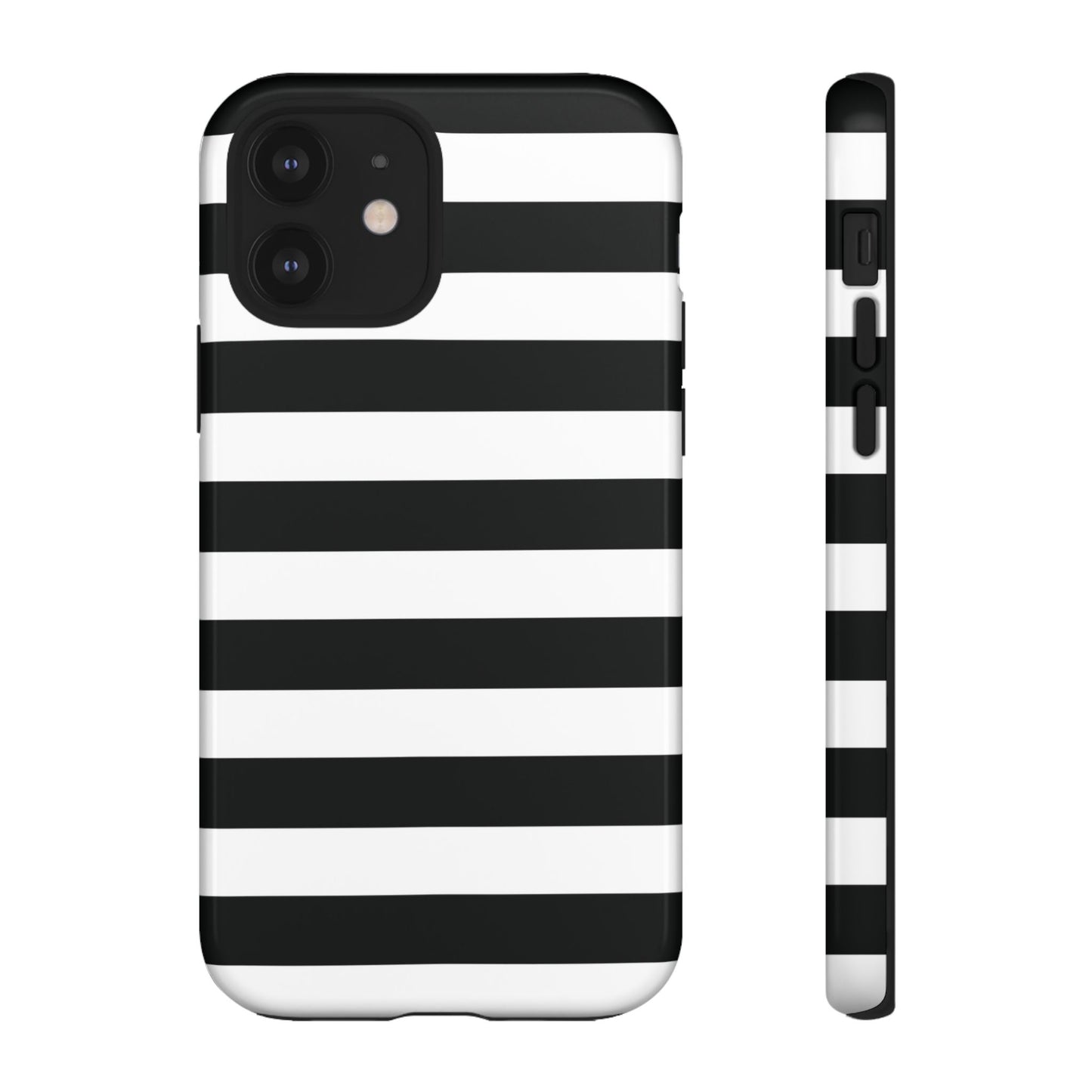 Black White Stripe  Phone Case for iPhone, Samsung S, Google Pixel Phones