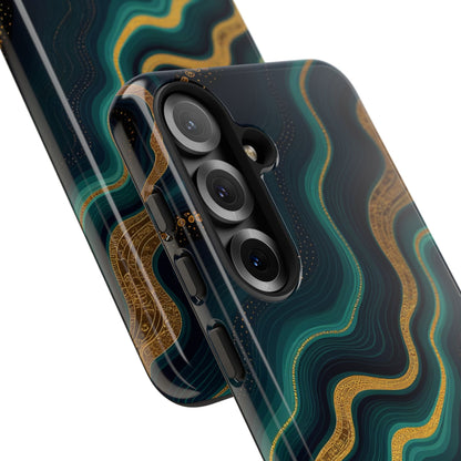 Elegant Phone Case, Geode Phone Protector, Stylish Protective Cover, Unique Gift for Him, Trendy Tech Accessory