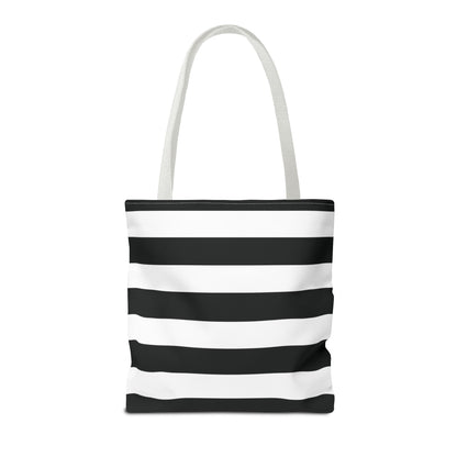Black and White Shoulder Tote Bag, Stylish Grocery Bag, Chic Beach Tote, Fashionable