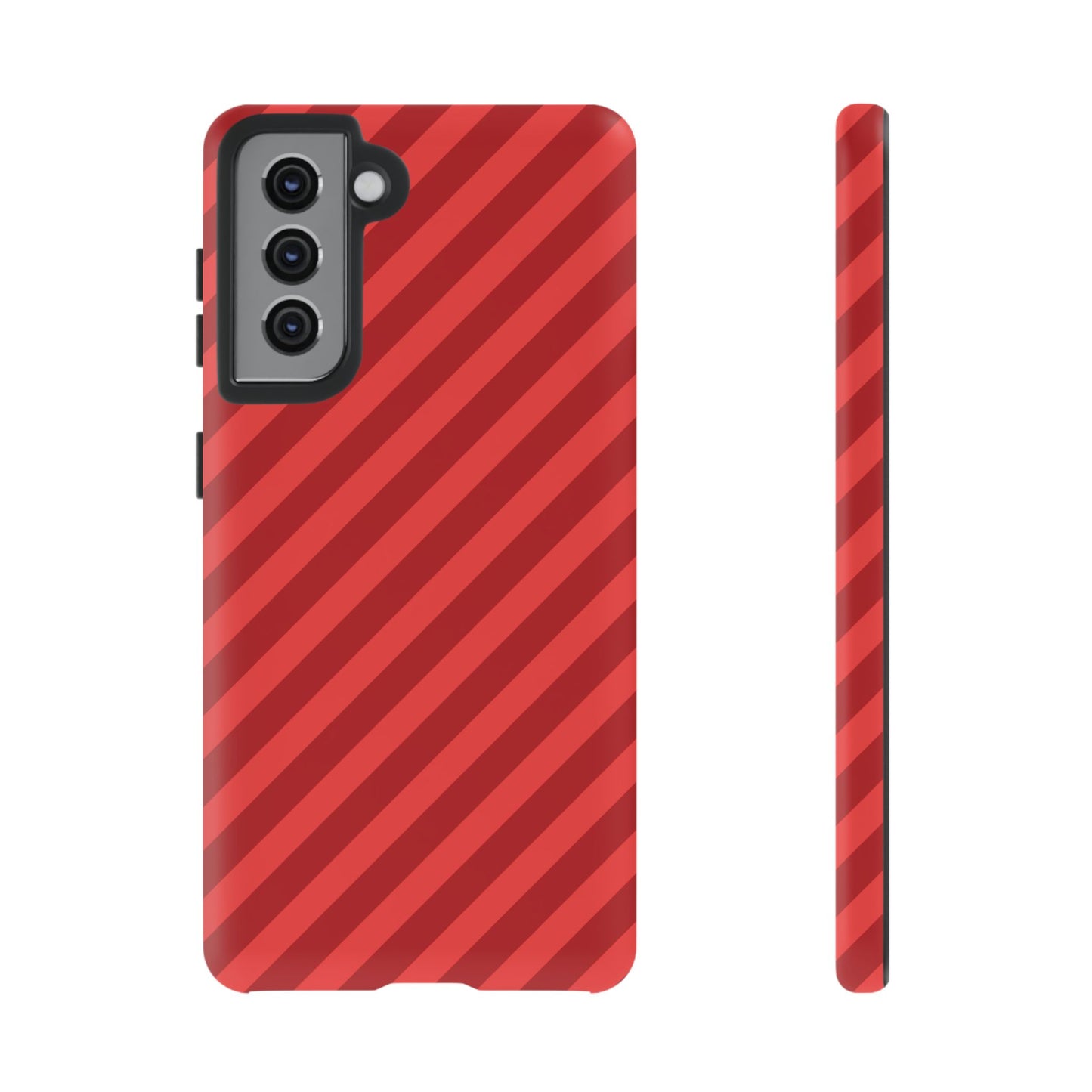 Red Stripes Hard Shell Phone Case Cover