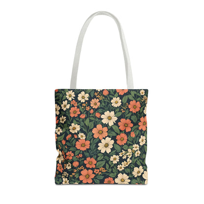 Tote Bag Floral Design Shopping Carry Travel Bag