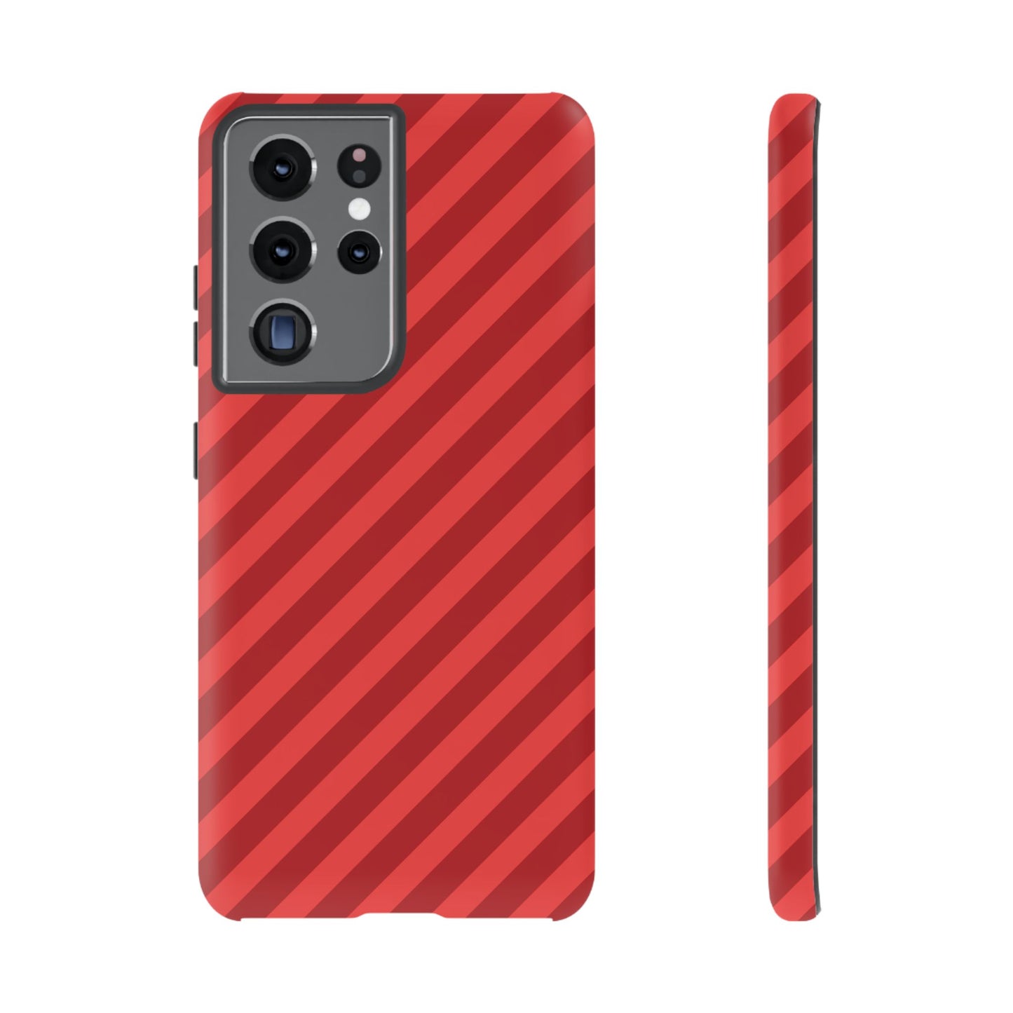 Red Stripes Hard Shell Phone Case Cover