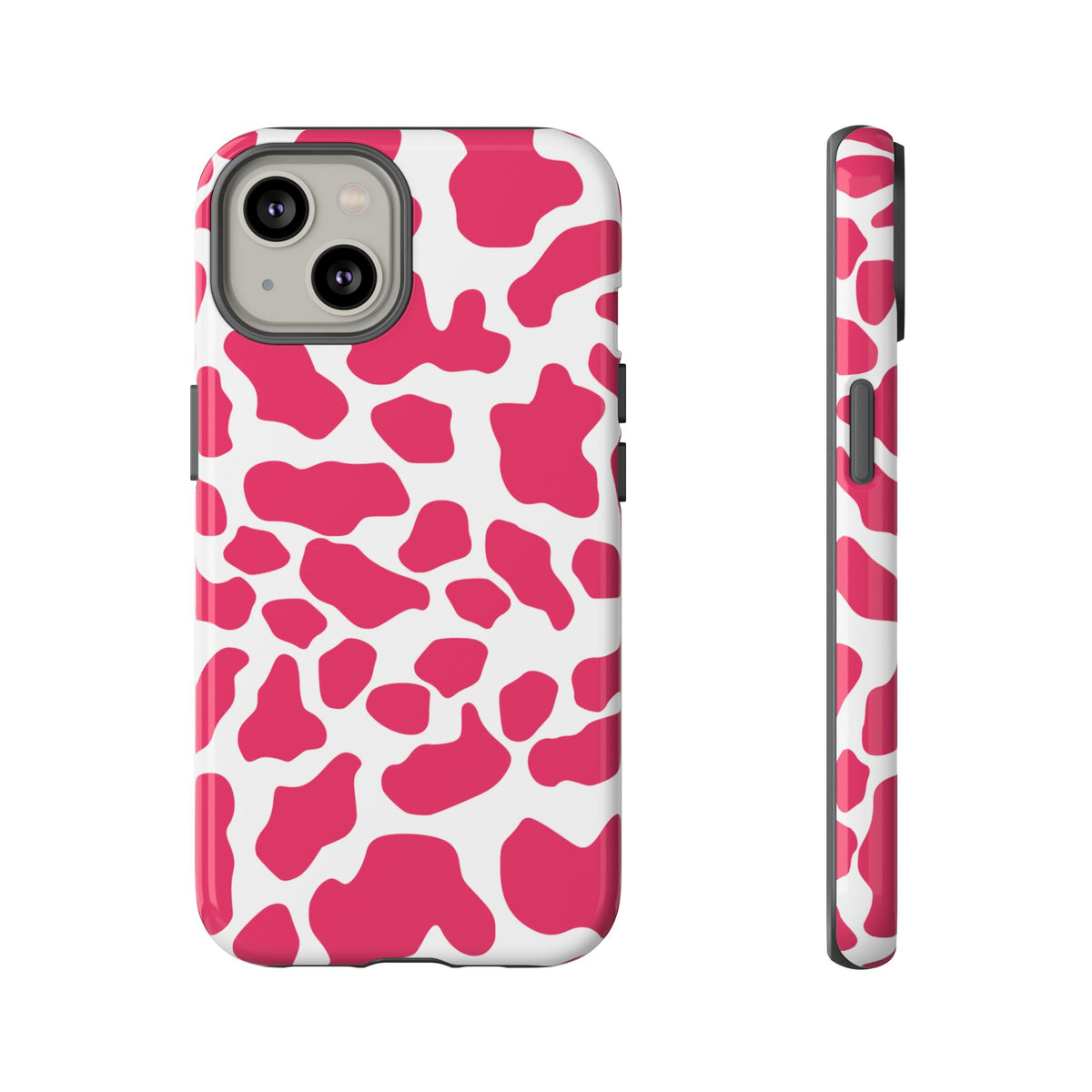 Pink Cow Print Phone Case Cover — Cute Tough Cases Protection