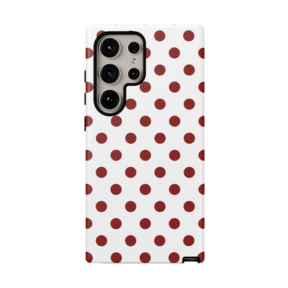 Cherry Red Polka dot Phone Case Cover