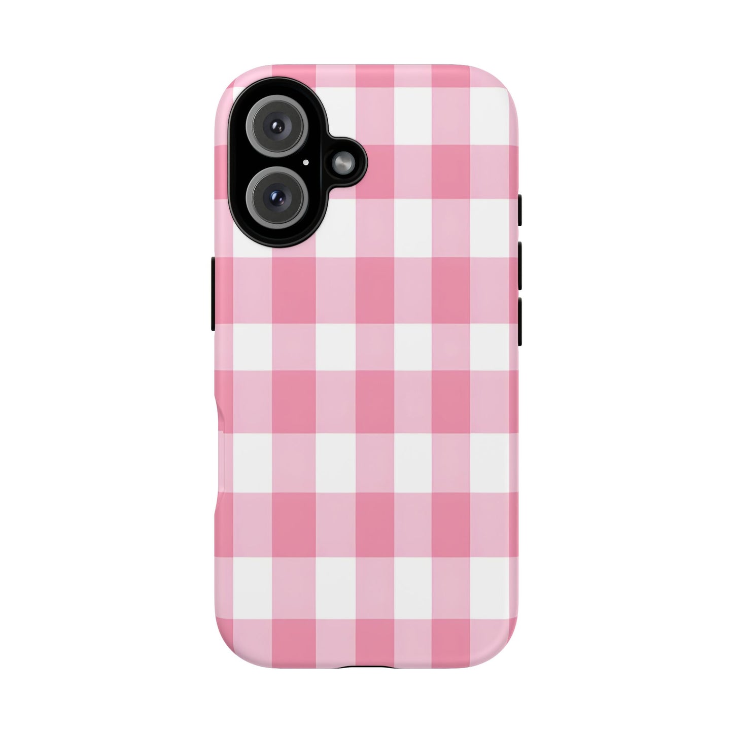 Pink Gingham Cute Phone Case Cover, for Fashion Lovers, Gift for Her, Stylish Tech Accessory, Perfect for Birthdays & Holidays