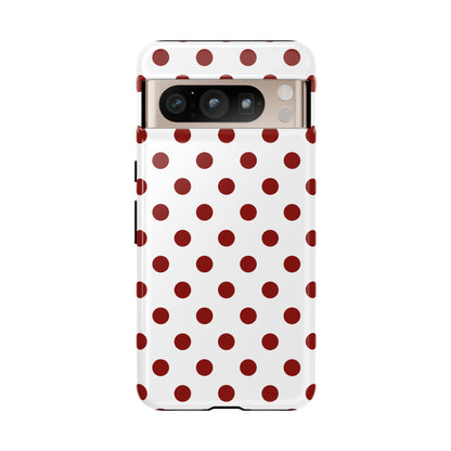 Cherry Red Polka dot Phone Case Cover