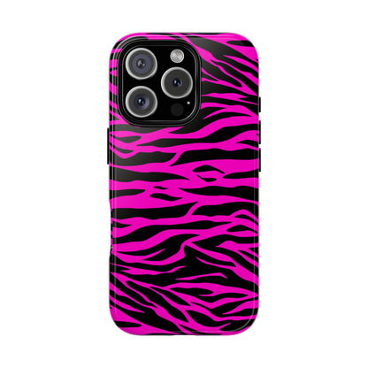 Pink Tiger Print tough phone case