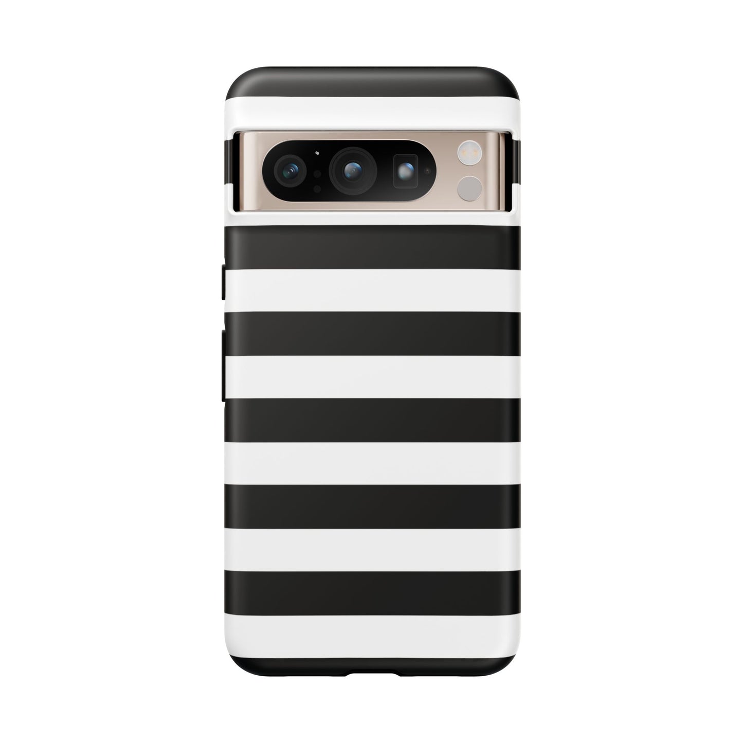Black White Stripe  Phone Case for iPhone, Samsung S, Google Pixel Phones