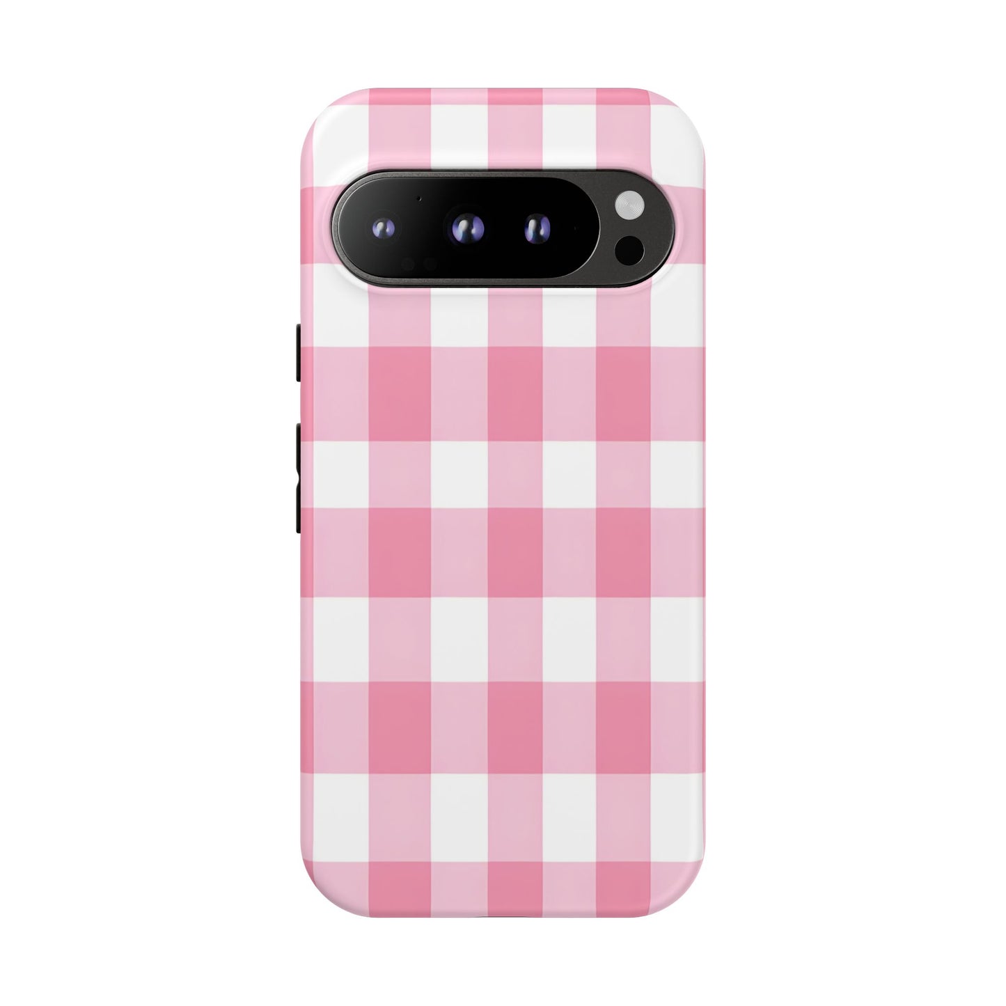 Pink Gingham Cute Phone Case Cover, for Fashion Lovers, Gift for Her, Stylish Tech Accessory, Perfect for Birthdays & Holidays