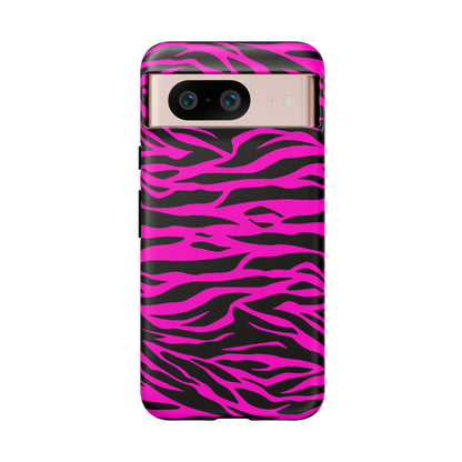 Pink Tiger Print tough phone case