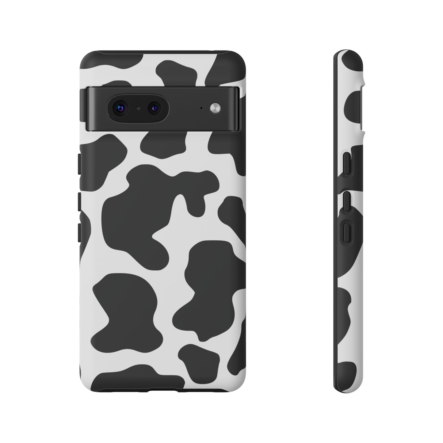 Black Cow Print Phone Case Cover for  iPhone, Samsung, Google Phones
