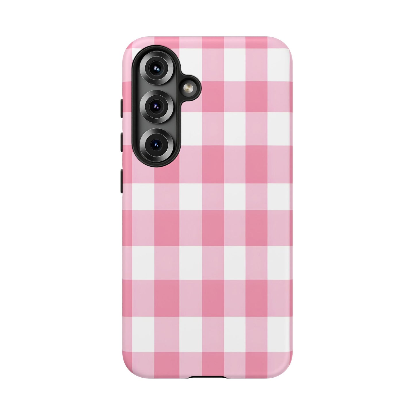 Pink Gingham Cute Phone Case Cover, for Fashion Lovers, Gift for Her, Stylish Tech Accessory, Perfect for Birthdays & Holidays