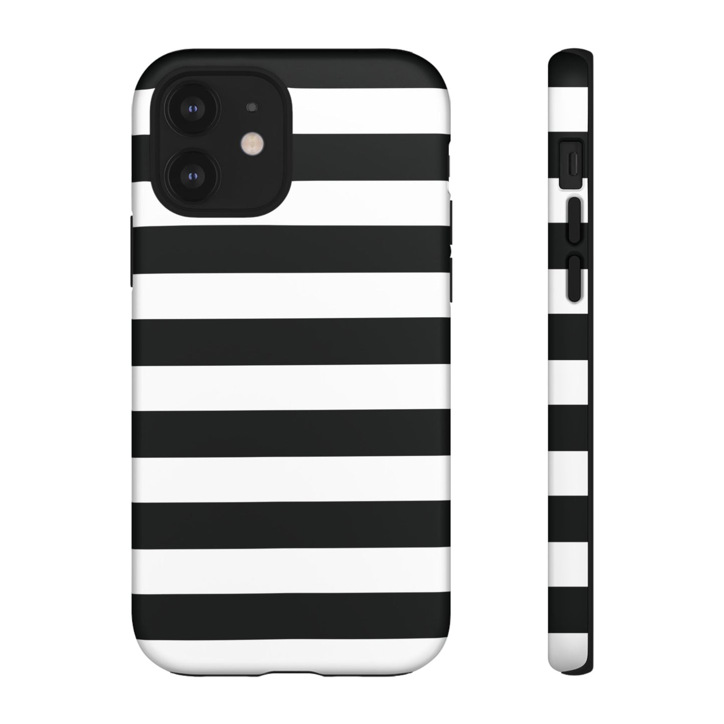 Black White Stripe  Phone Case for iPhone, Samsung S, Google Pixel Phones