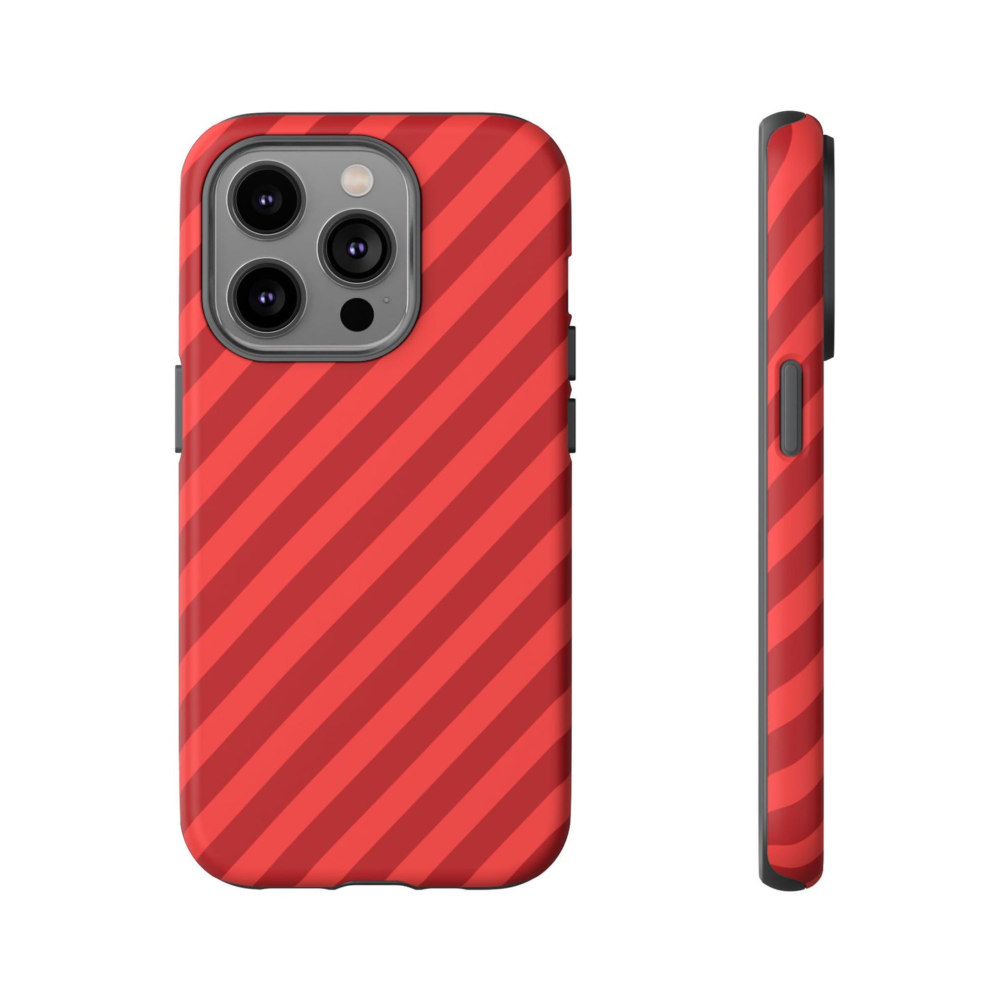 Red Stripes Hard Shell Phone Case Cover