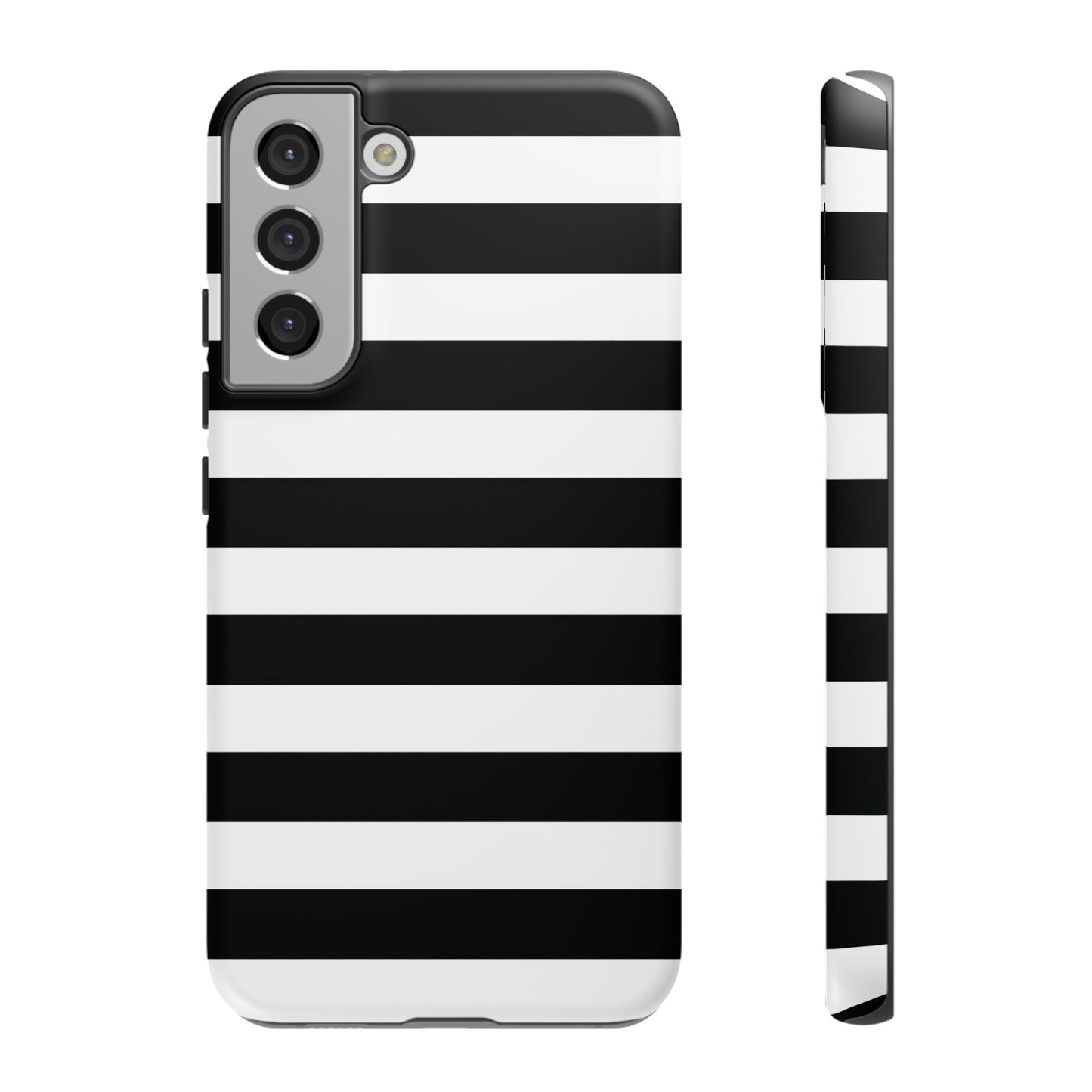 Black White Stripe  Phone Case for iPhone, Samsung S, Google Pixel Phones