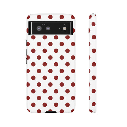 Cherry Red Polka dot Phone Case Cover