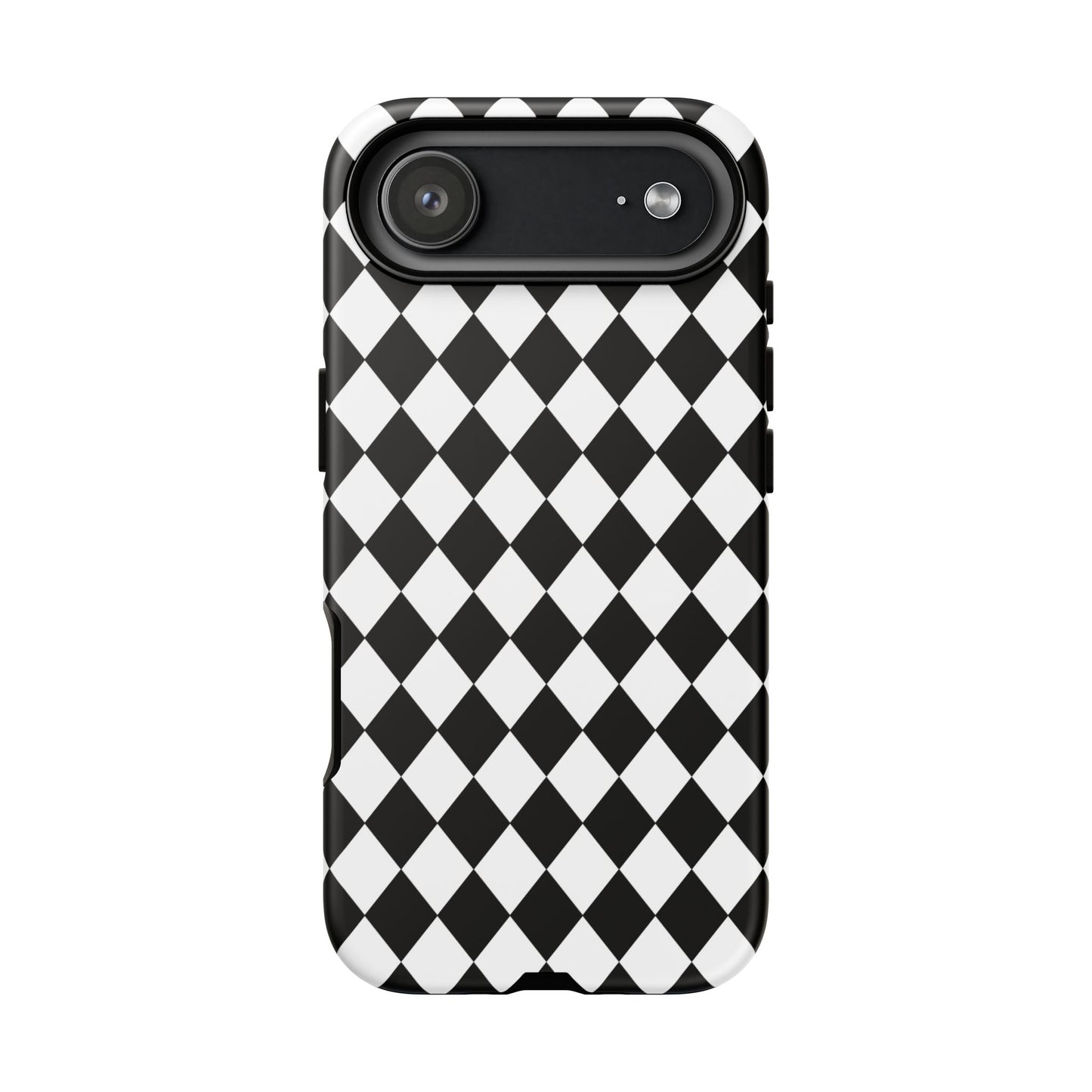 White and Black Dimond Tough phone Case Cover | iPhone | Google | Samsung