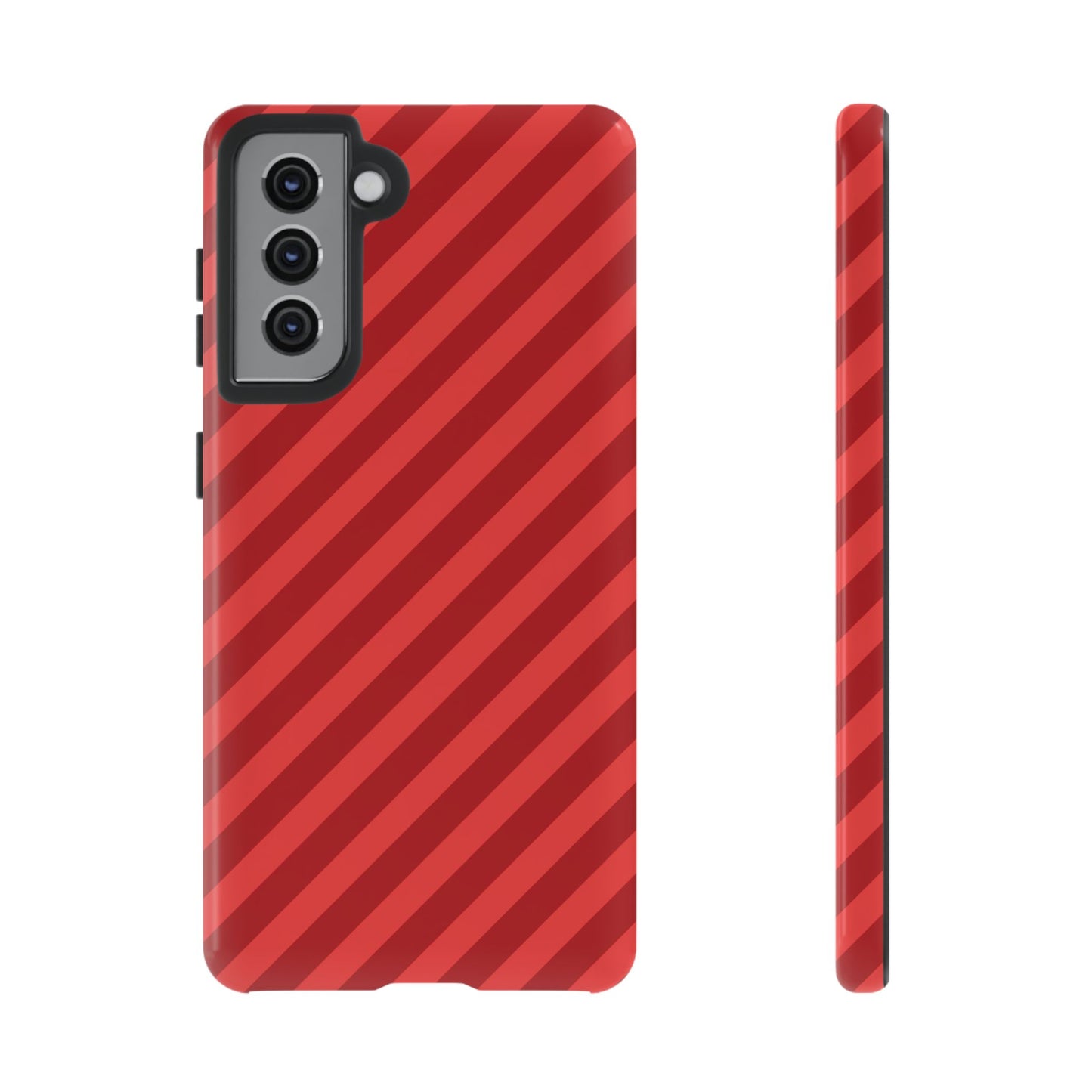 Red Stripes Hard Shell Phone Case Cover