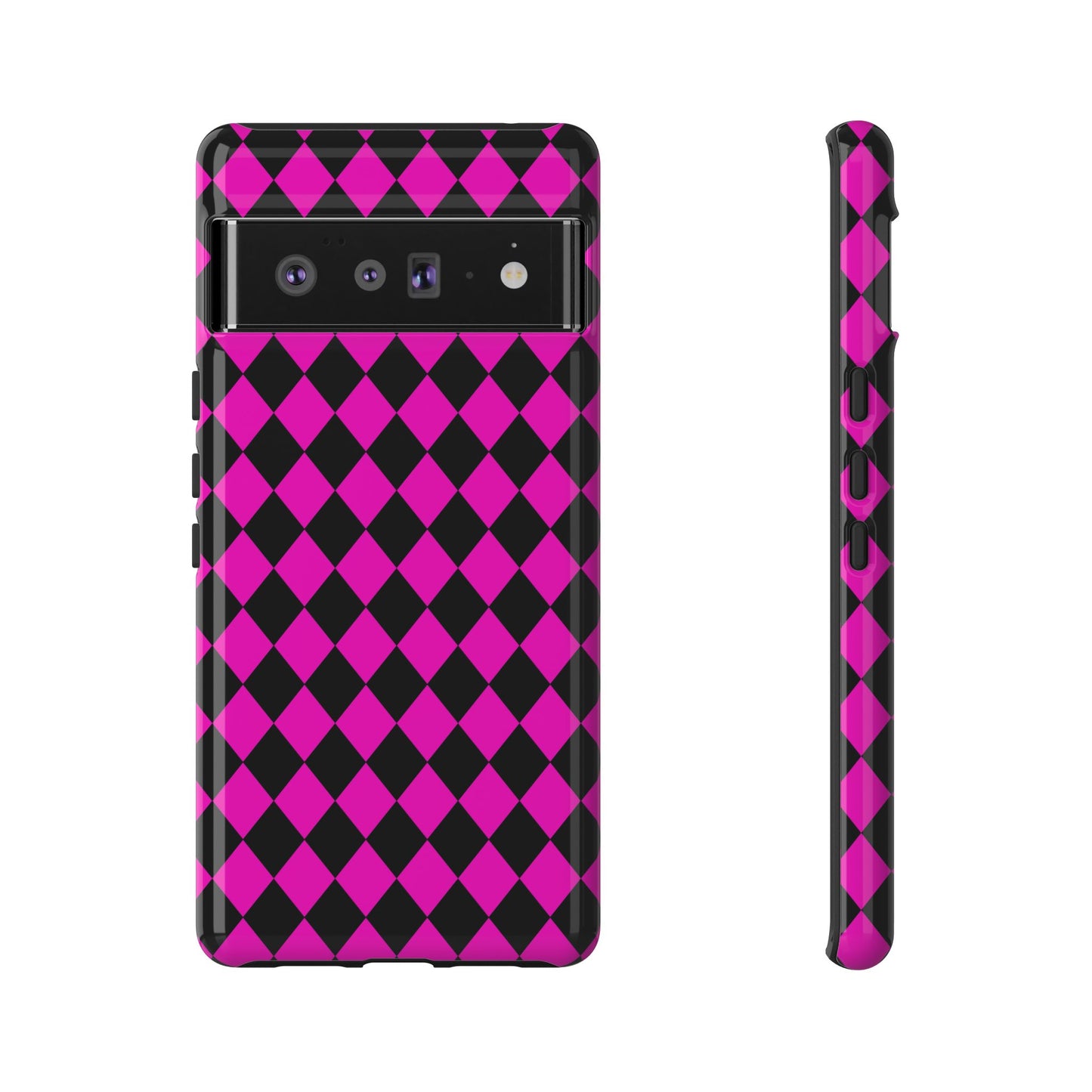 Pink Black Dimond Phone Case Cover iPhone | Google S24 | Samsung Pixel 7