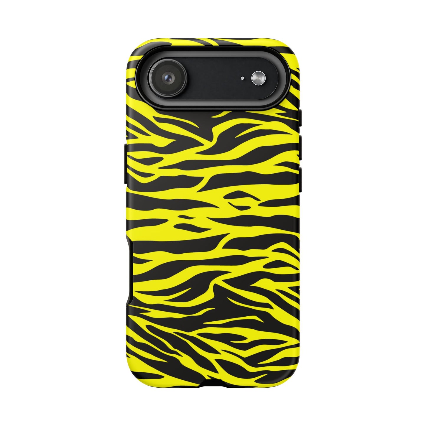 Yellow Wild Tiger Print Pattern Phone Case Cover
