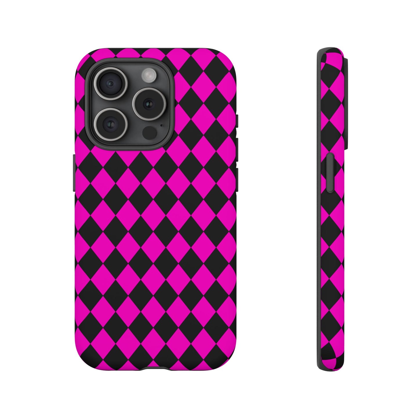 Pink Black Dimond Phone Case Cover iPhone | Google S24 | Samsung Pixel 7