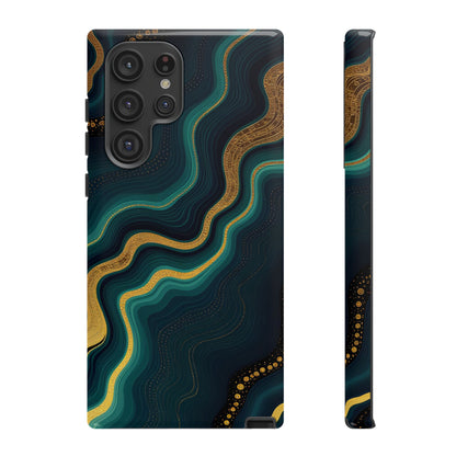 Elegant Phone Case, Geode Phone Protector, Stylish Protective Cover, Unique Gift for Him, Trendy Tech Accessory