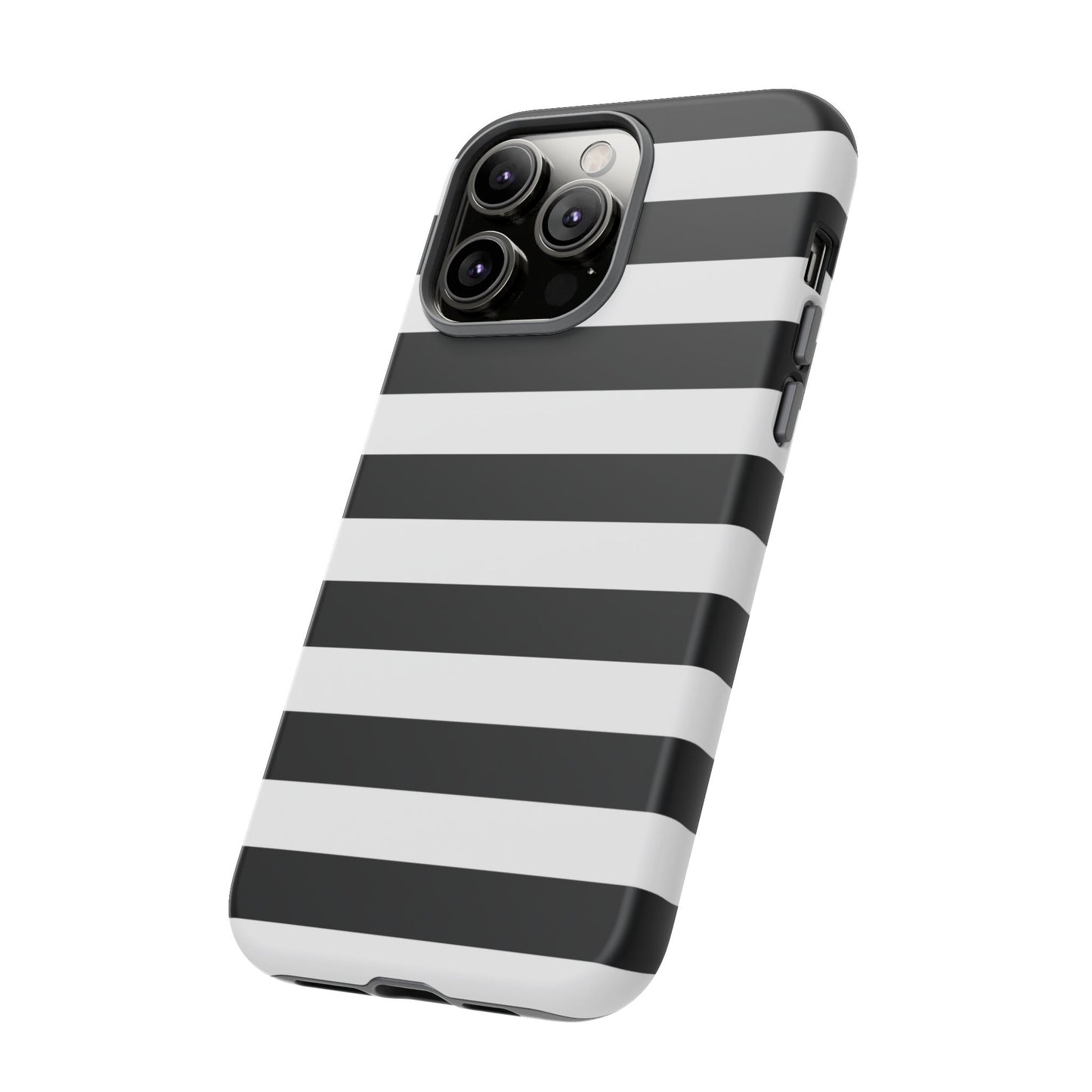 Black White Stripe  Phone Case for iPhone, Samsung S, Google Pixel Phones