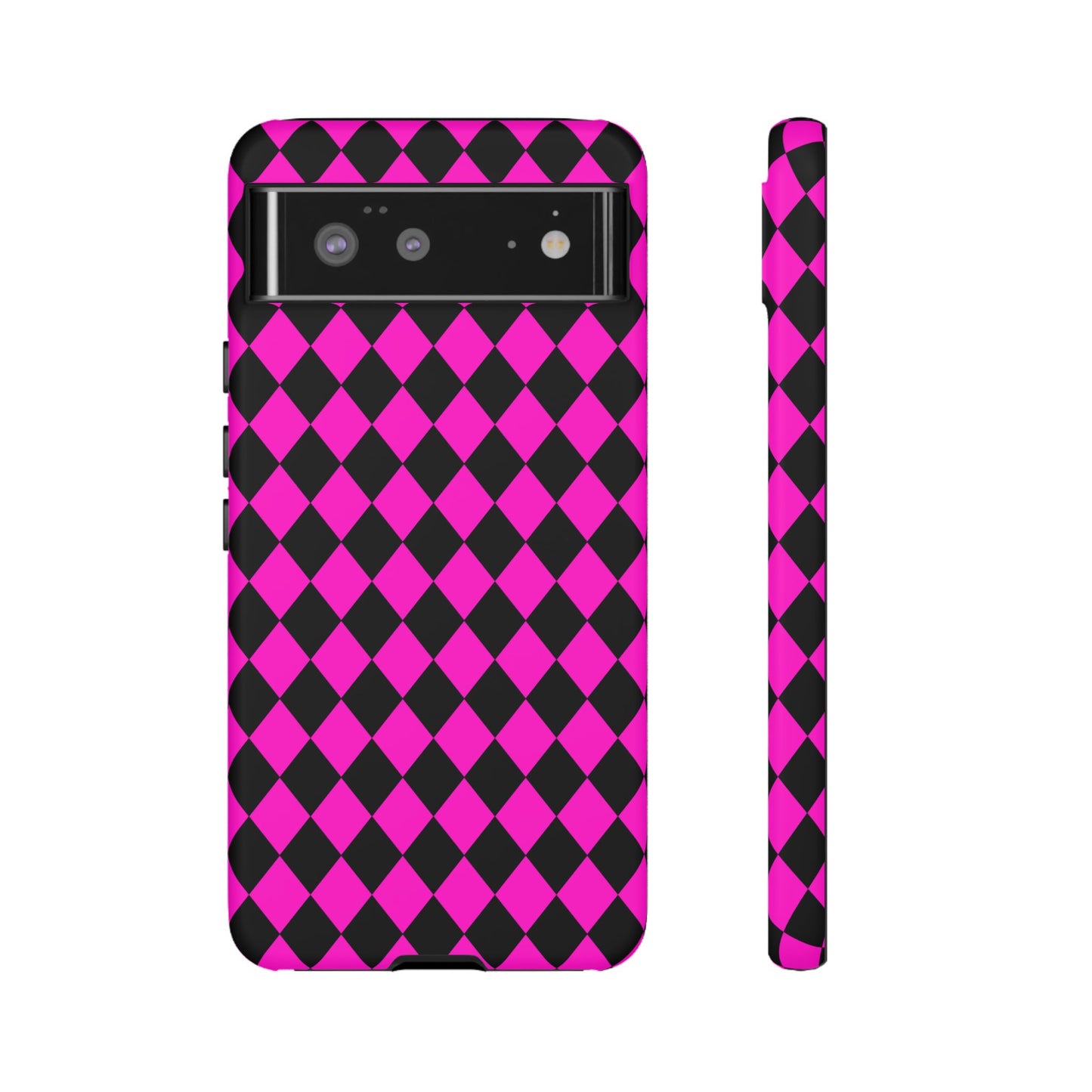 Pink Black Dimond Phone Case Cover iPhone | Google S24 | Samsung Pixel 7