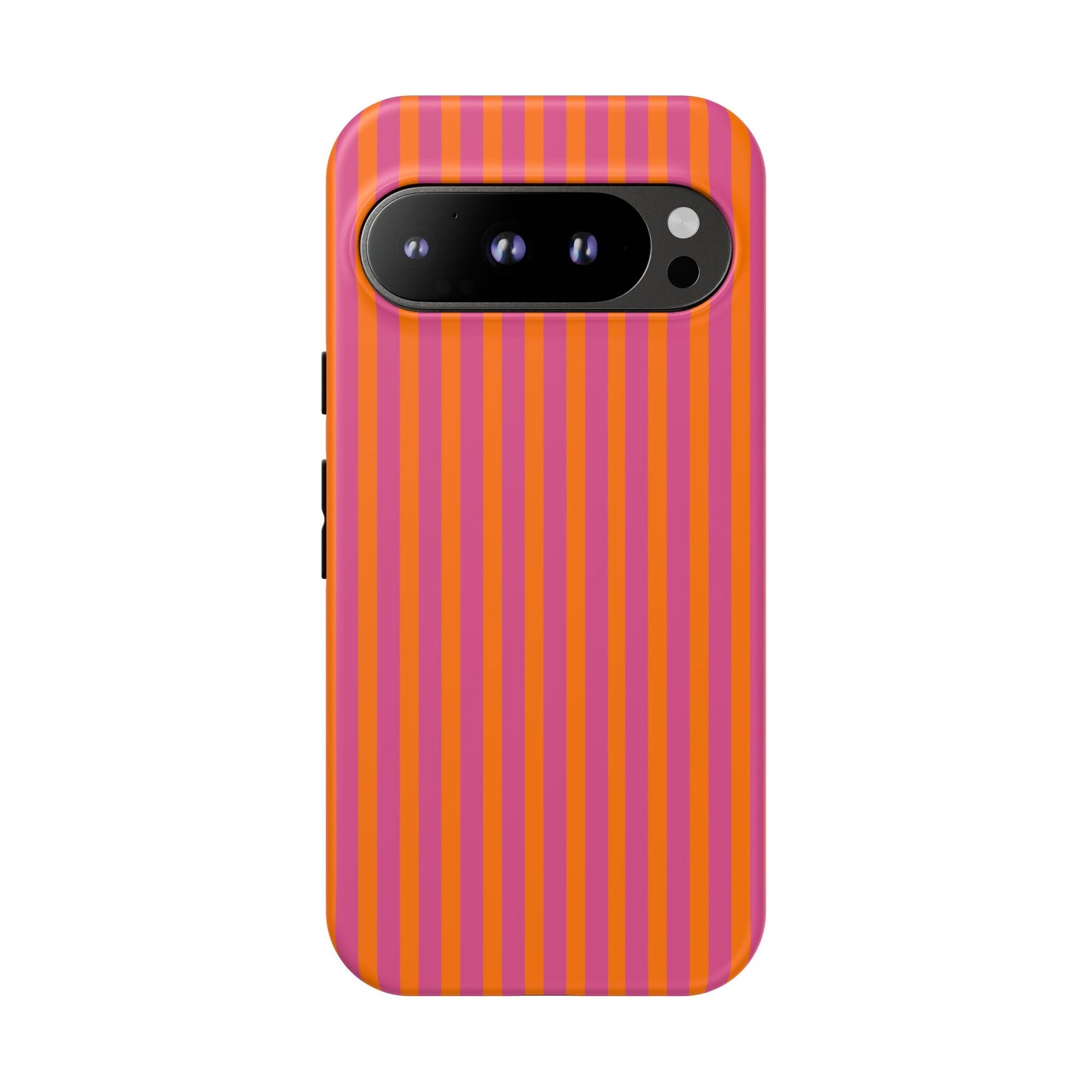 Orange Pink Striped Tough Phone Cases