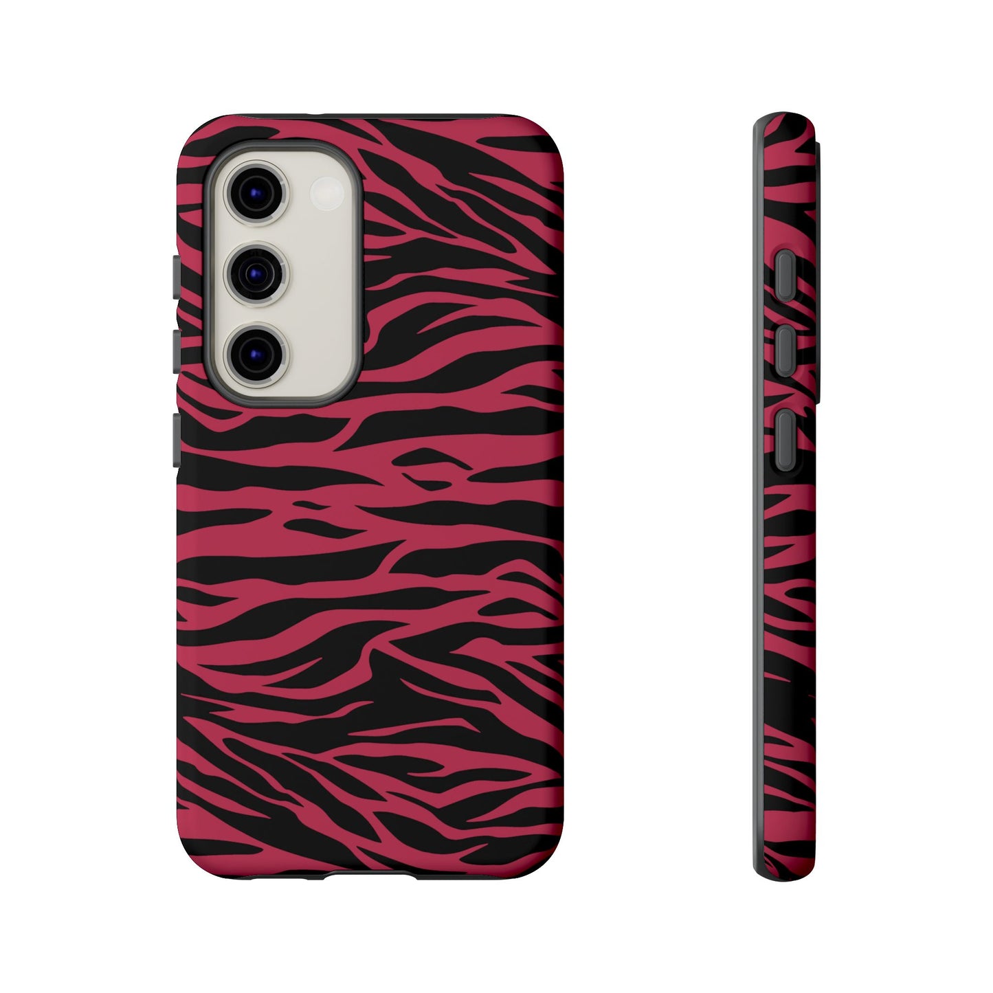 Magenta Wild Tiger Pattern Print Phone Case