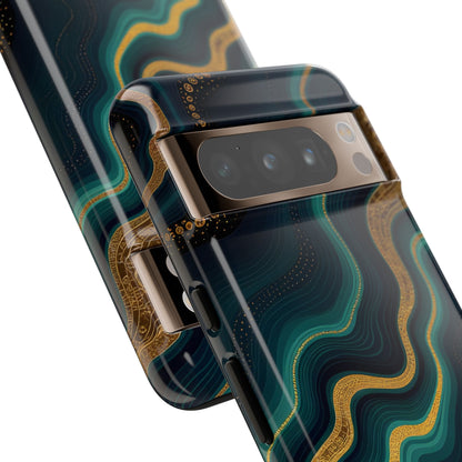 Elegant Phone Case, Geode Phone Protector, Stylish Protective Cover, Unique Gift for Him, Trendy Tech Accessory