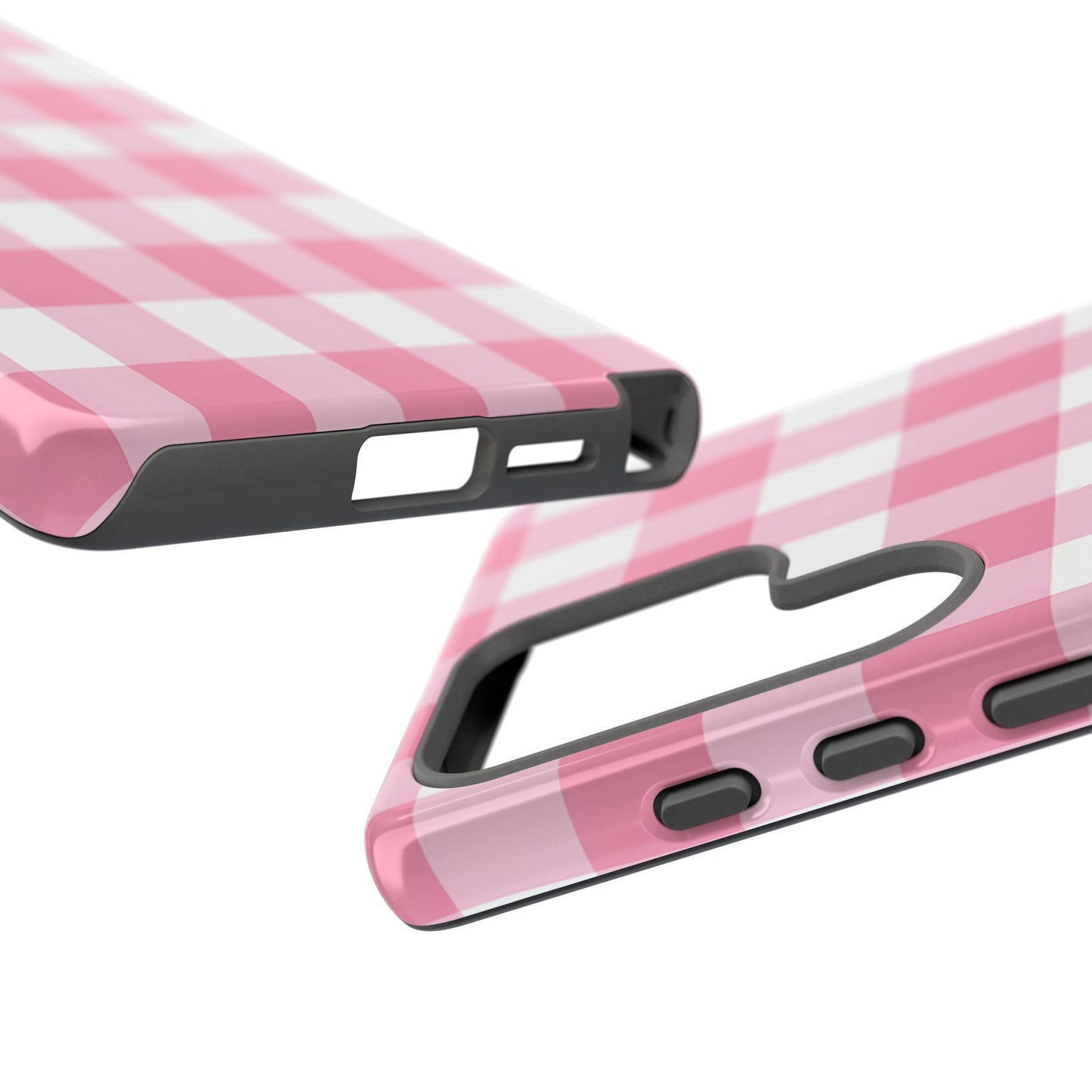 Pink Gingham Cute Phone Case Cover, for Fashion Lovers, Gift for Her, Stylish Tech Accessory, Perfect for Birthdays & Holidays