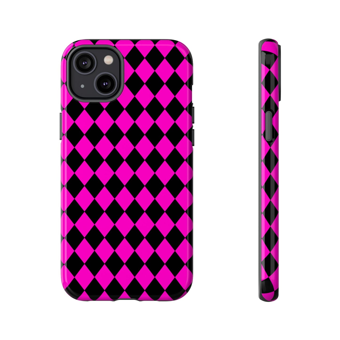 Pink Black Dimond Phone Case Cover iPhone | Google S24 | Samsung Pixel 7