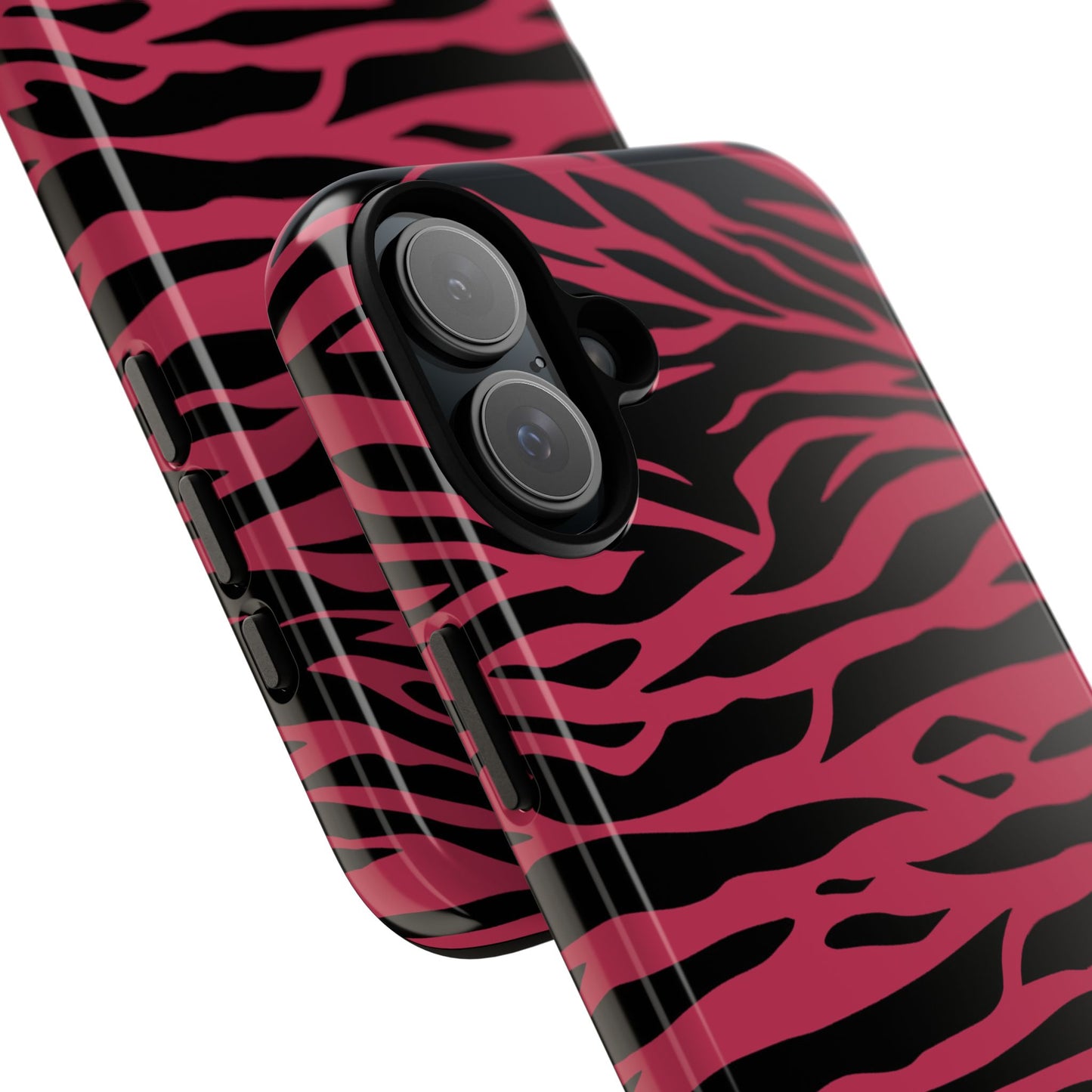 Magenta Wild Tiger Pattern Print Phone Case