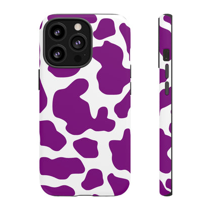 Purple Cow print Phone Case Cover