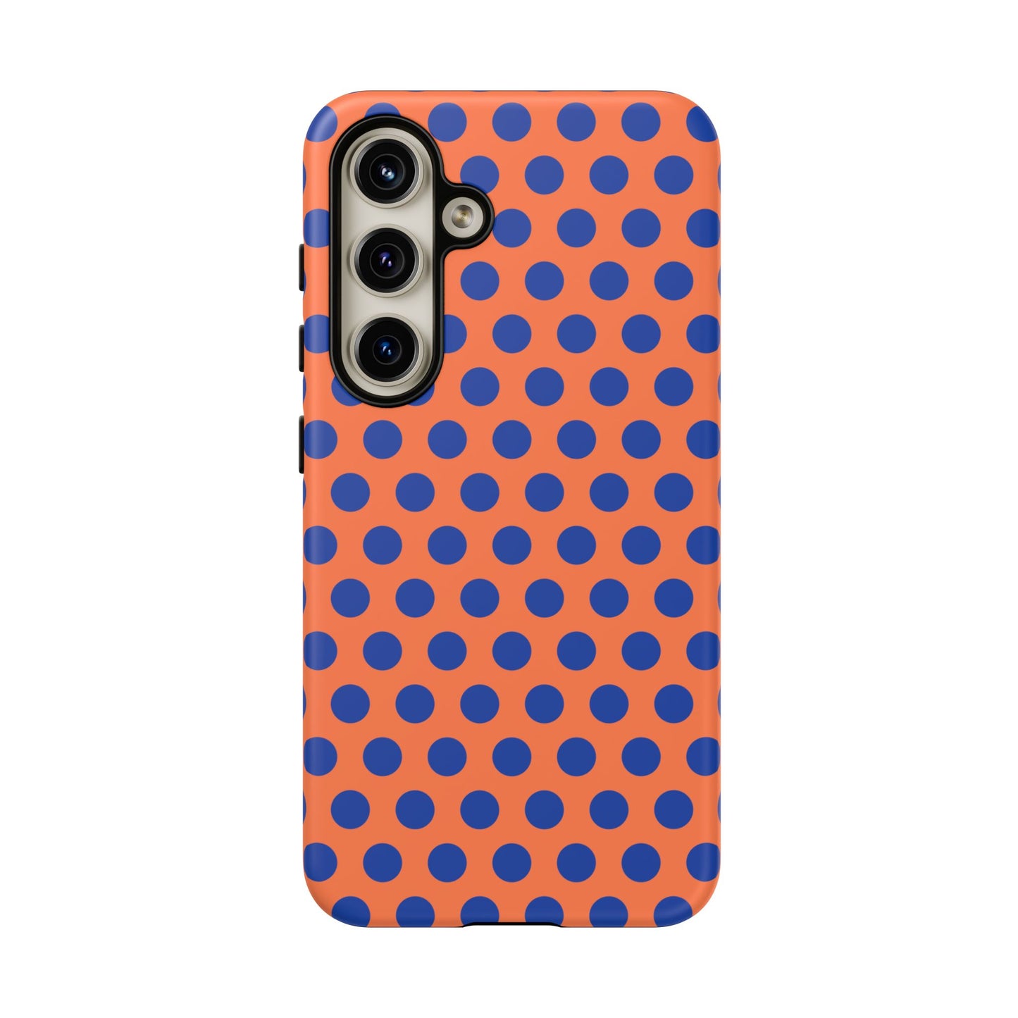 Orange Blue Polkadot Phone Case Cover
