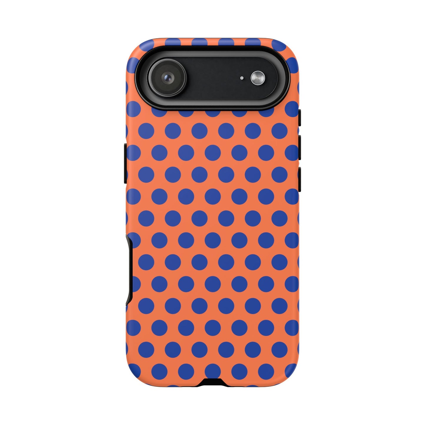 Orange Blue Polkadot Phone Case Cover