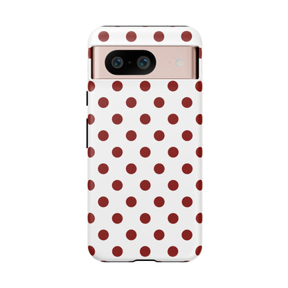 Cherry Red Polka dot Phone Case Cover