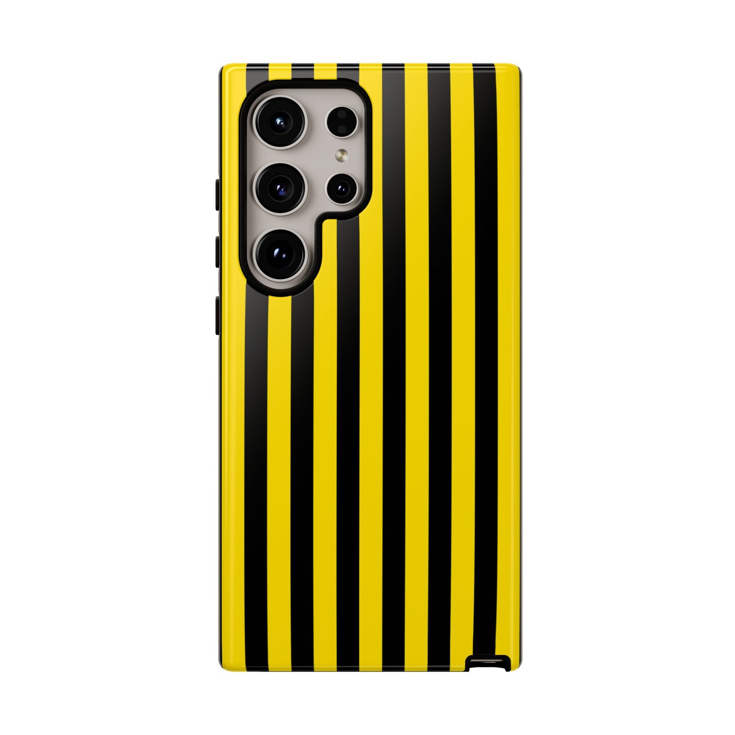 Yellow & Black Stripe Tough Case Phone Case for iPhone, Samsung, Google Mobile phones