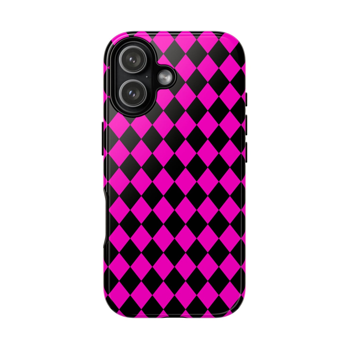 Pink Black Dimond Phone Case Cover iPhone | Google S24 | Samsung Pixel 7