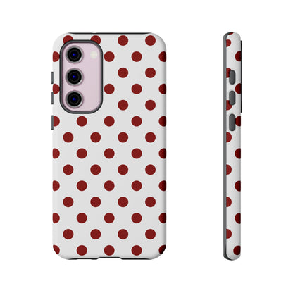 Cherry Red Polka dot Phone Case Cover