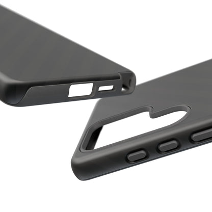 Phone Case, Black Diagonal Pattern Tough Gloss Finish Protective Cover, iPhone, Samsung, Google Pixel, Unique Geometric Design, Gift