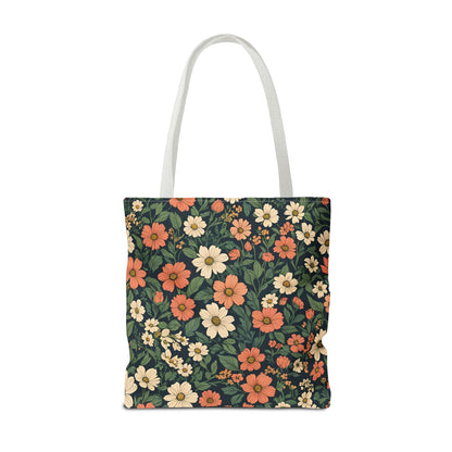 Tote Bag Floral Design Shopping Carry Travel Bag