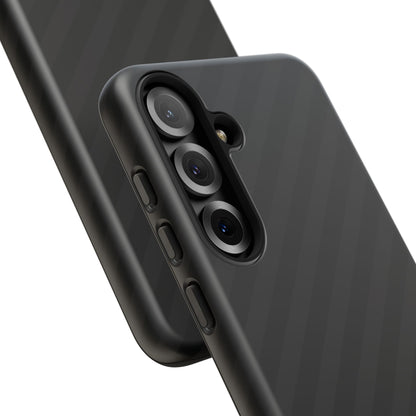 Phone Case, Black Diagonal Pattern Tough Gloss Finish Protective Cover, iPhone, Samsung, Google Pixel, Unique Geometric Design, Gift