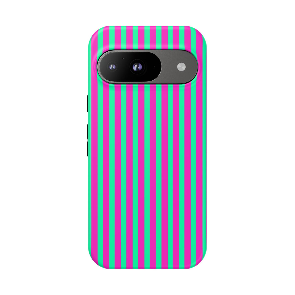 Green Pink Striped Phone Case Cover